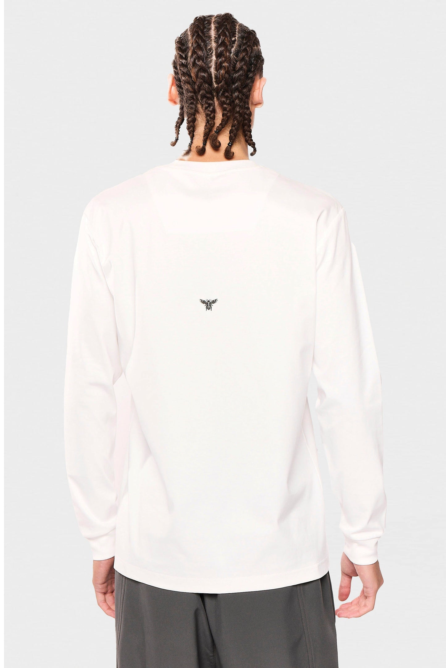 Mercerized 534 Long White T-Shirt