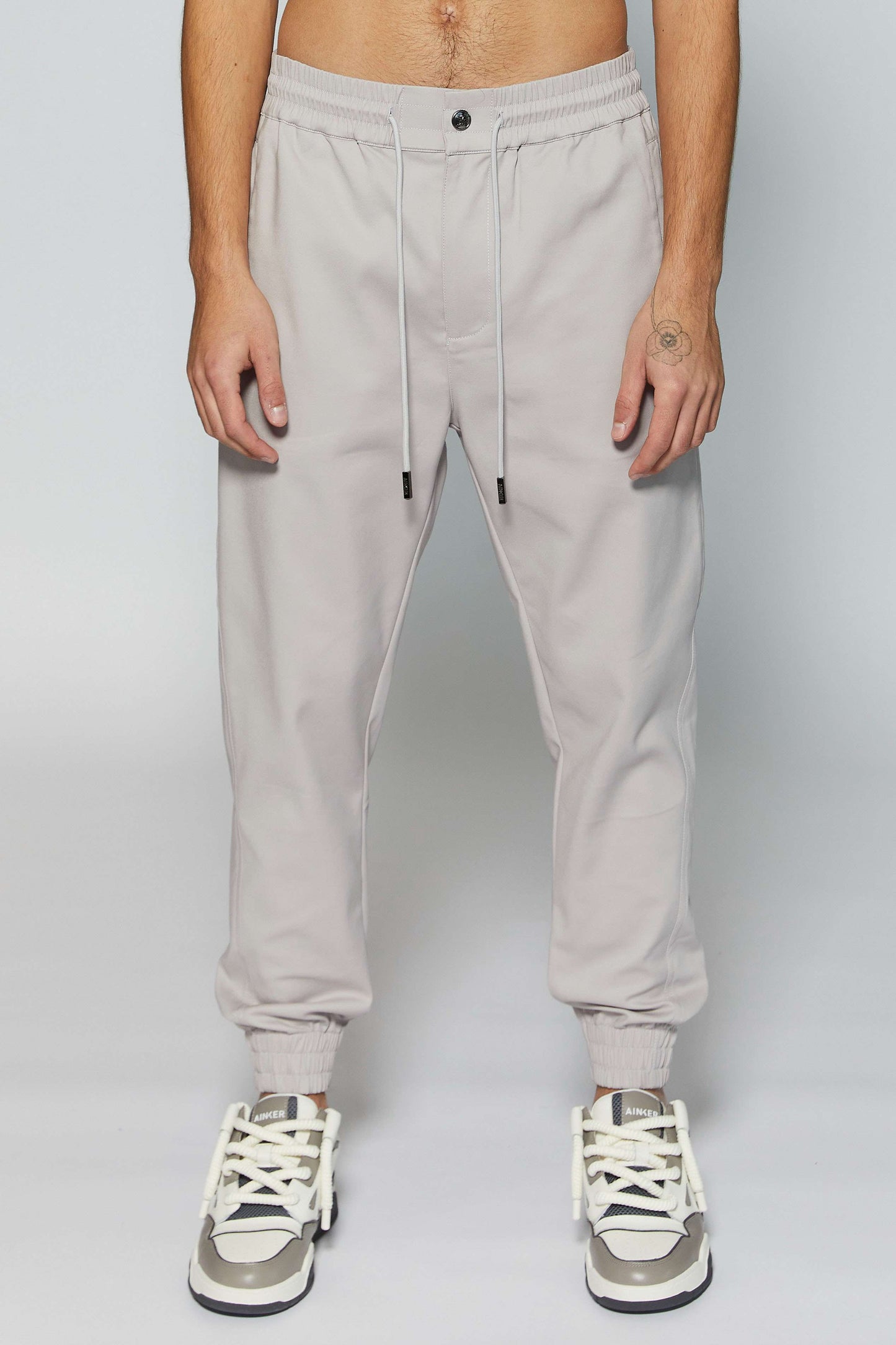 Elegant Jogging 257 Off-White Pants