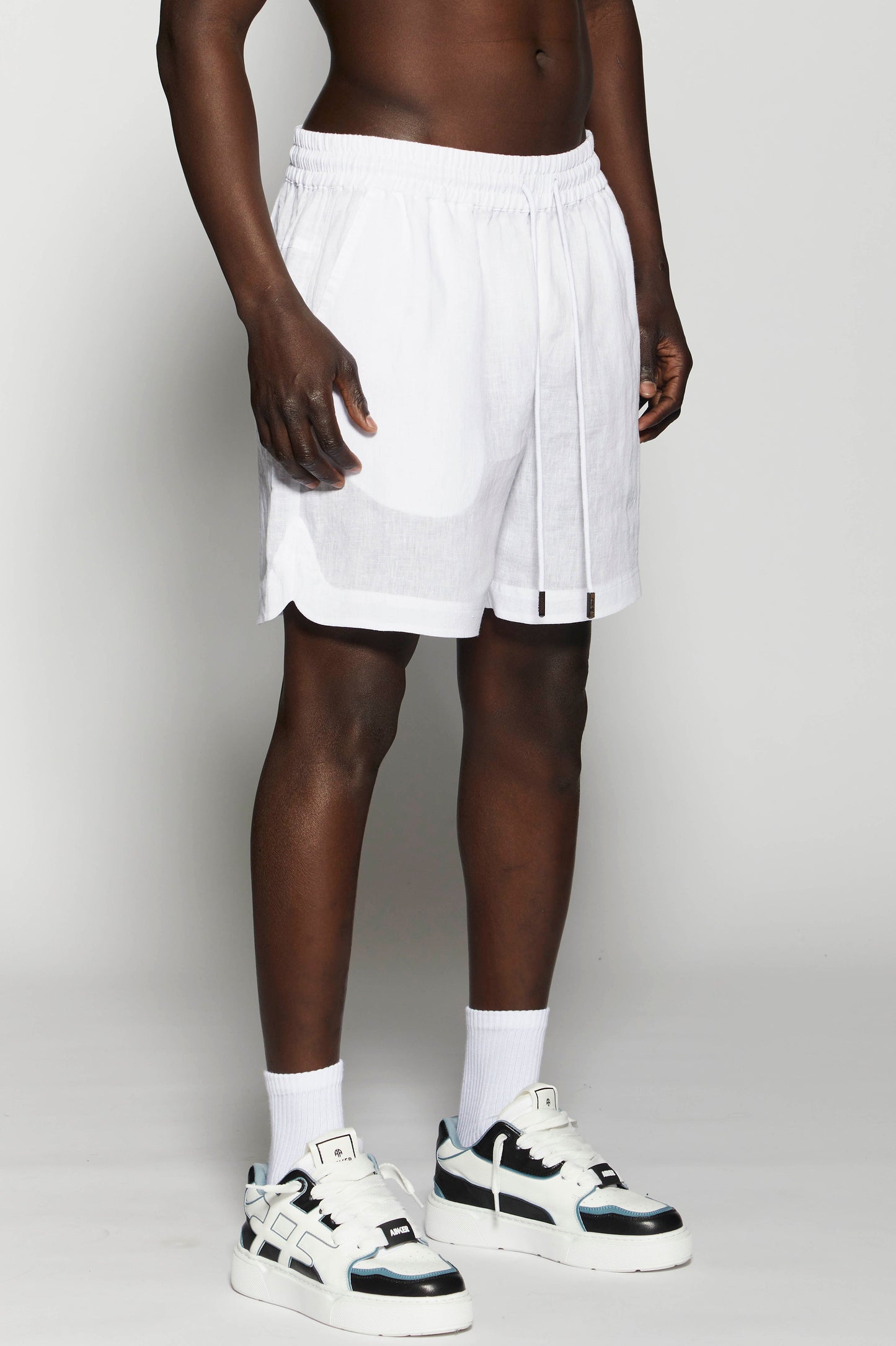 Linen Short White Pants