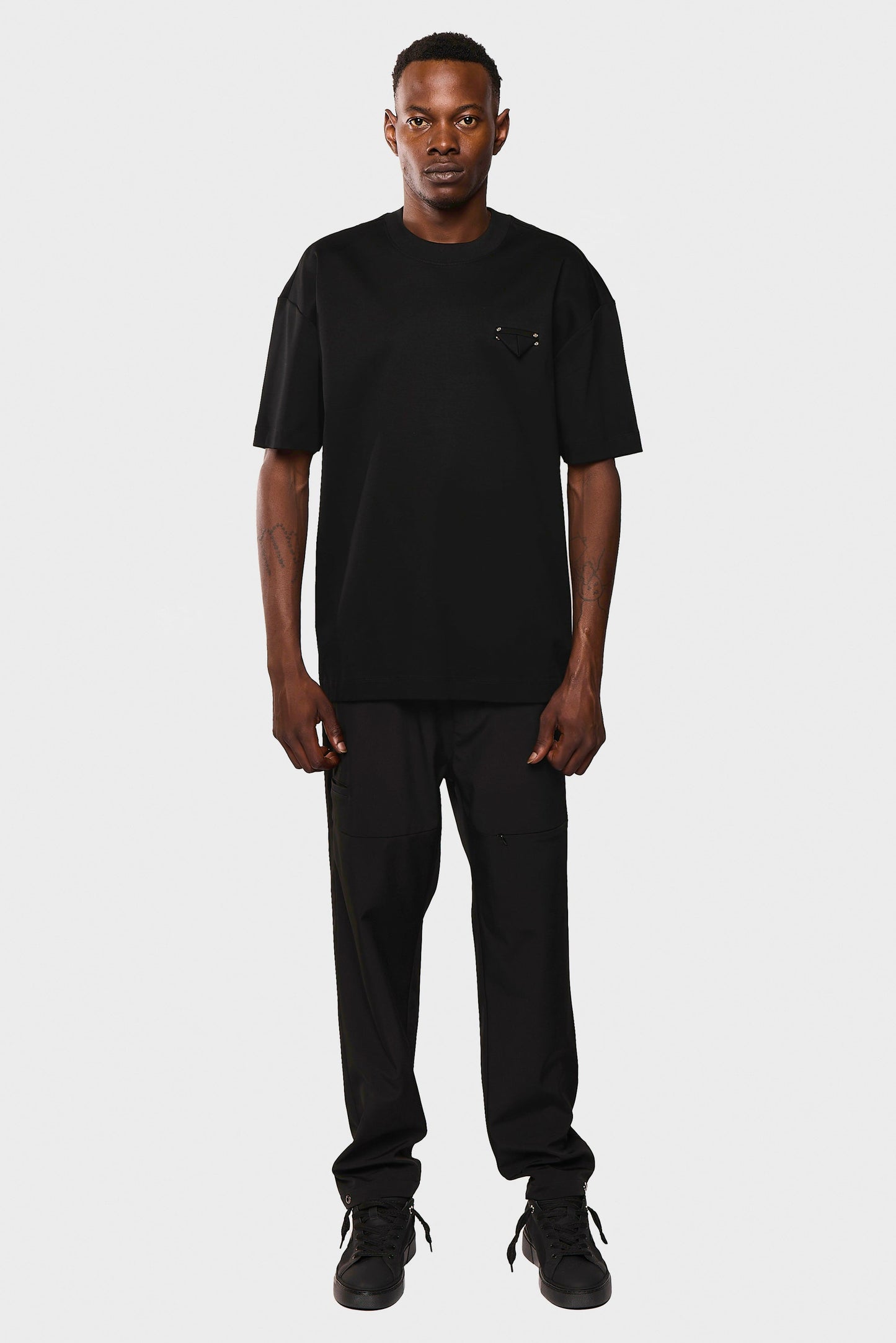 Mercerized 545 Black T-Shirt