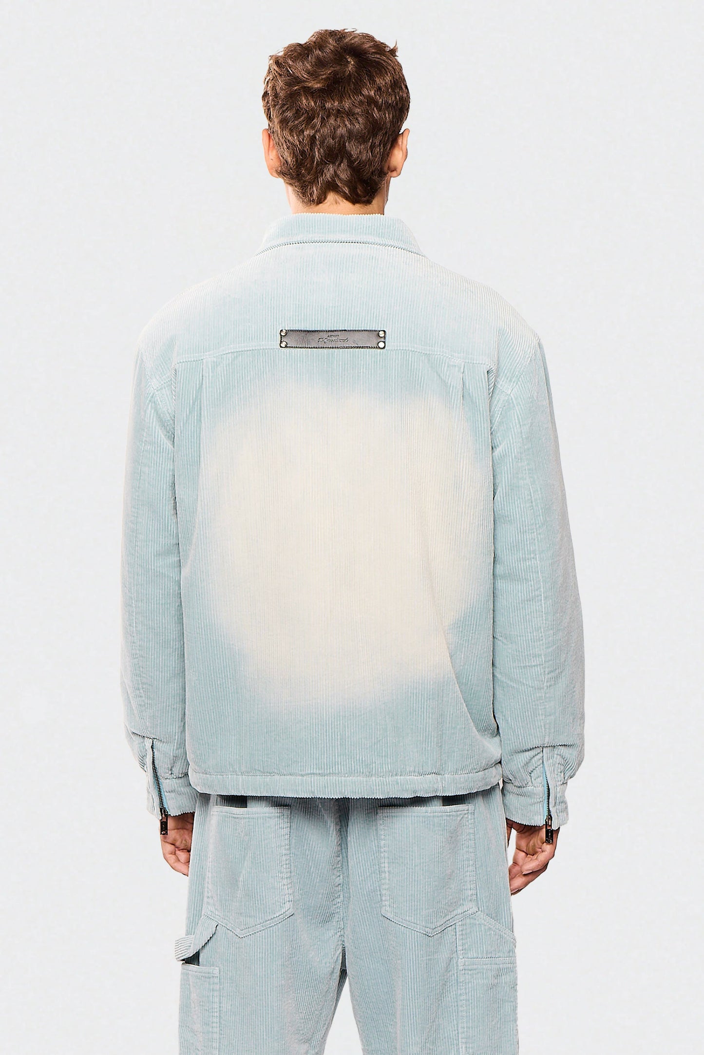 Wash Corduroy 522 Light Blue Jacket