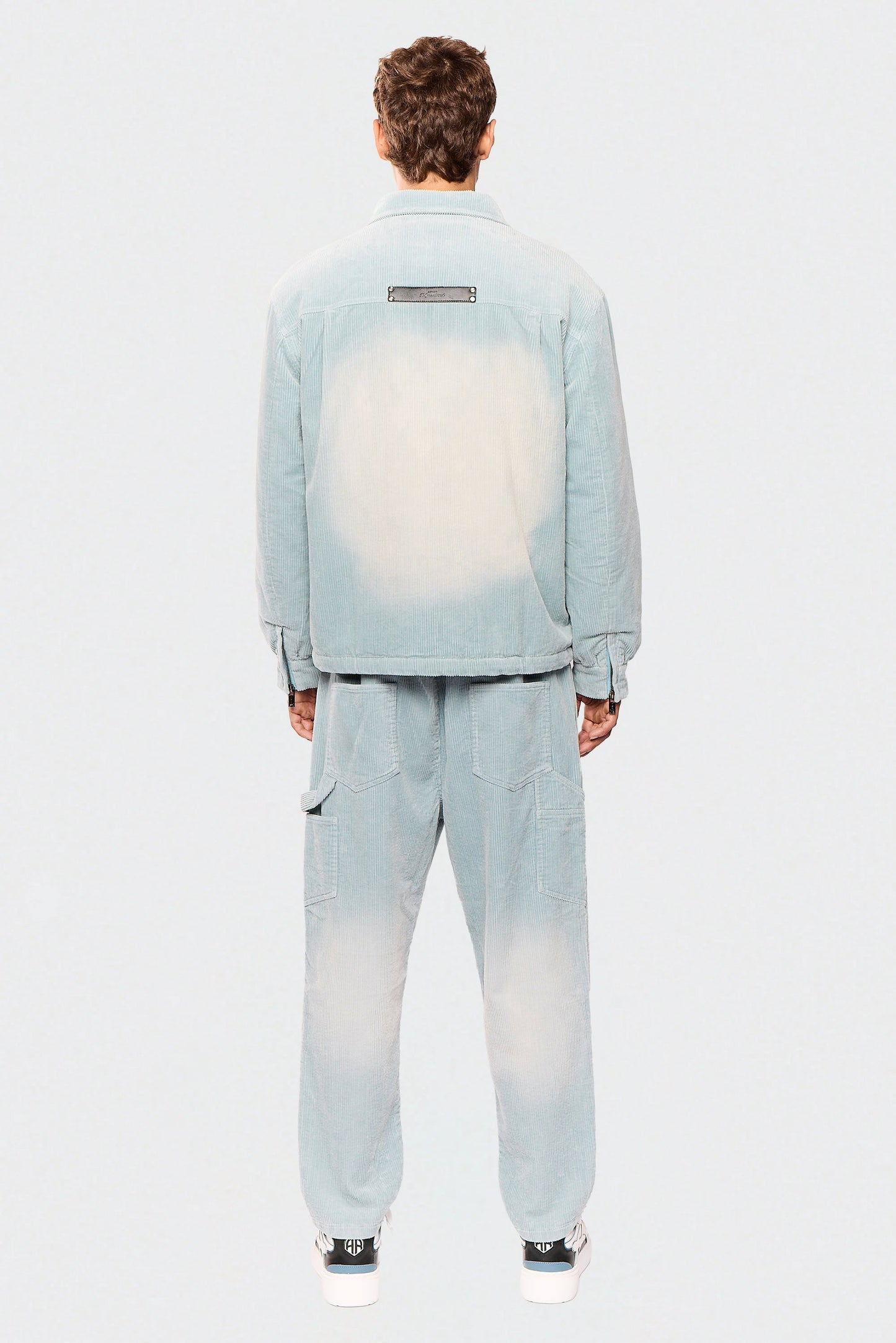 Wash Corduroy 522 Light Blue Jacket