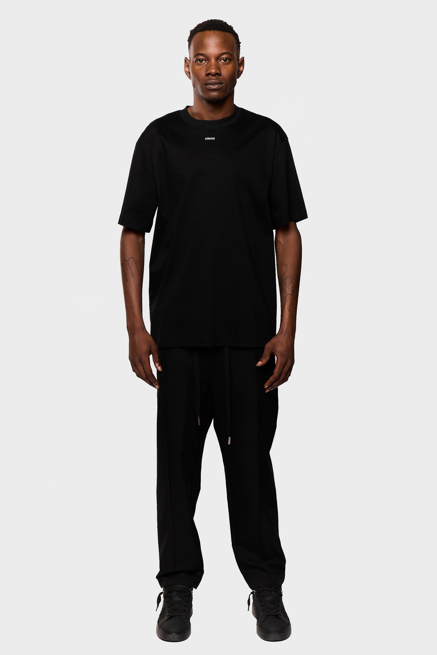 Mercerized 546 Black T-Shirt