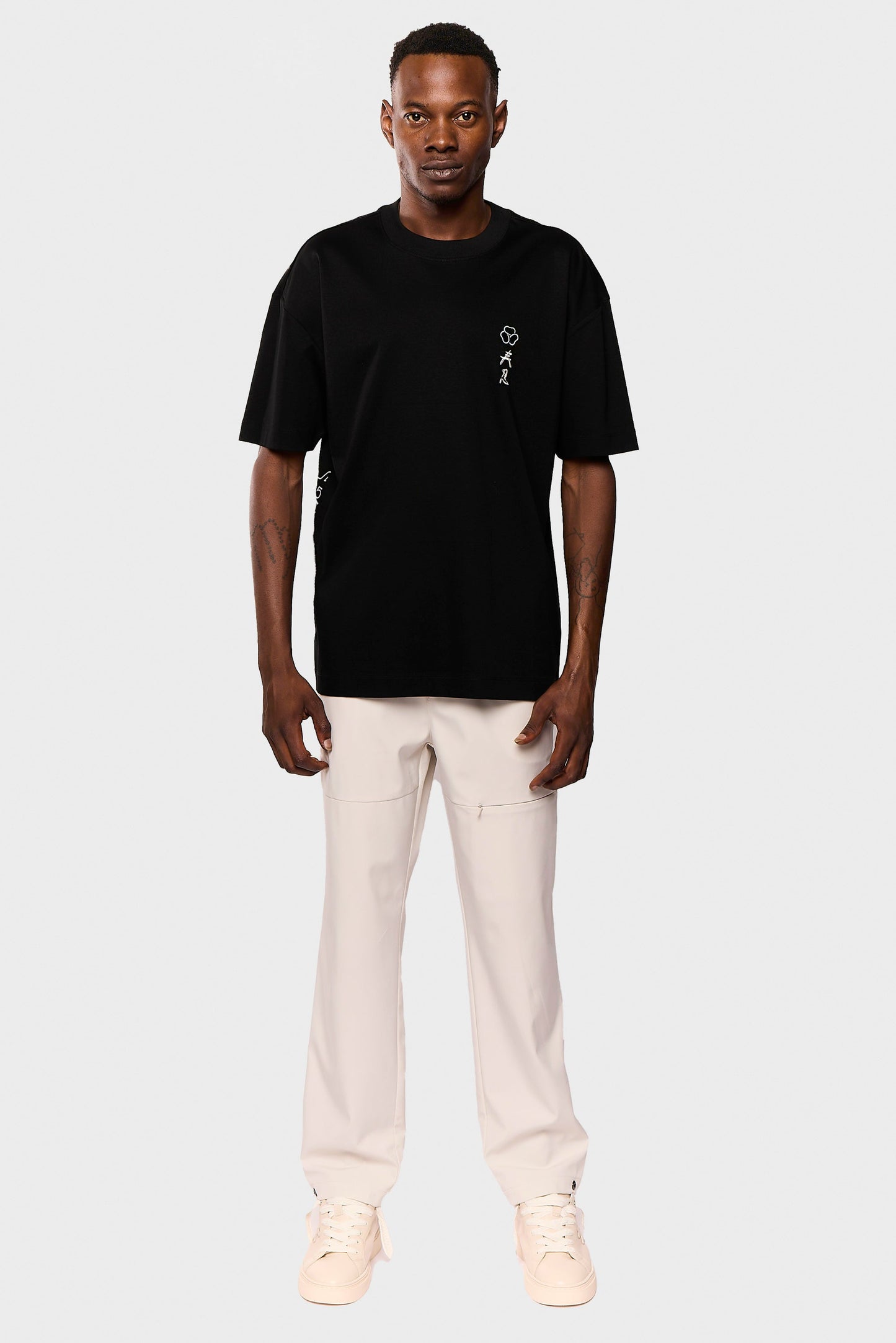 Mercerized 547 Black T-Shirt